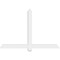 Ekena Millwork Eugene Architectural Grade PVC Gable Bracket, 60"W x 40"H x 2"D x 4"F, 16/12 Pitch GBP060X40X0204EUG00 - alternate 3